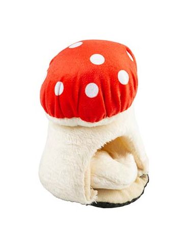 Maison champignon peluche rouge/blanc Rongeur