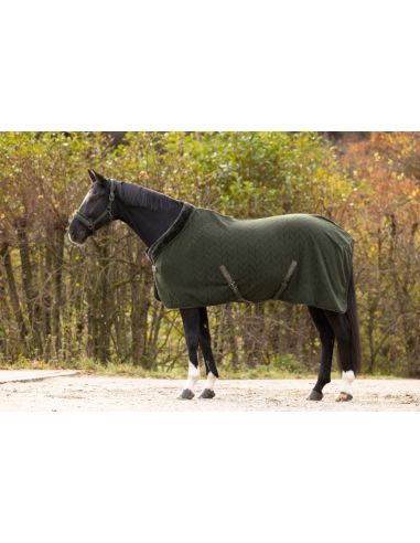 Couverture polaire chevaux Green