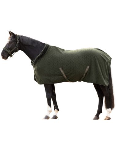 Couverture polaire chevaux Green