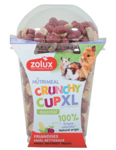 CRUNCHY CUP XL FRIANDISES AU MAIS ET BETTERAVE