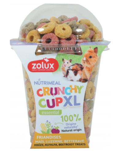 CRUNCHY CUP XL FRIANDISES AU MAIS, LUZERNE ET BETTERAVE