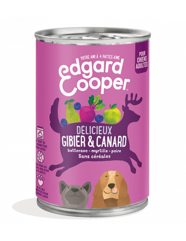 BOITE PATEE CHIEN EDGAR COOPER 400G -7 saveurs differentes