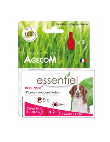 Agecom "Essentiel" pipettes antiparasitaire chien 3 tailles