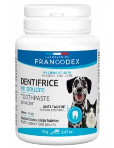 Francodex Dentifrice En Poudre Pour Chiens Et Chats 70 G