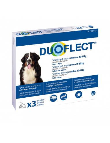 PIPETTE ANTI PUCE ET TIQUE DUOFLECT CHIEN