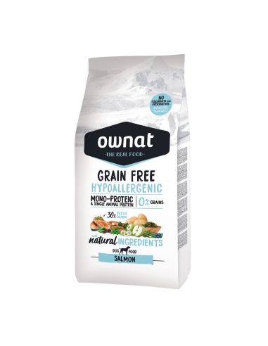 Croquette chien OWNAT hypoallergenique saumon 12kg