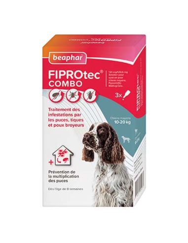 CHIEN : FIPROTEC COMBO ANTI-PARASITAIRE