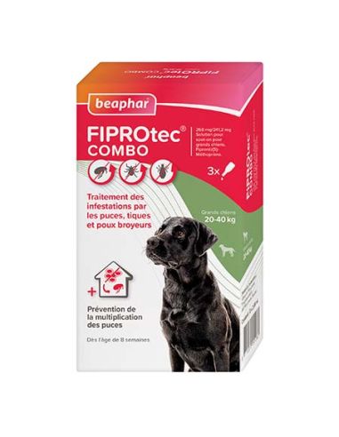 CHIEN : FIPROTEC COMBO ANTI-PARASITAIRE