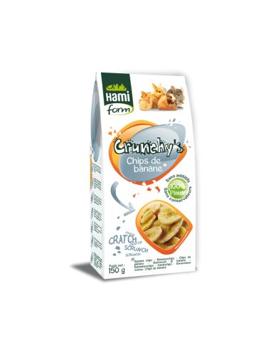 Crunchy’s – chips de banane pour tous rongeurs – 150 gr