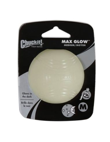 BALLE CHIEN CHUCKIT! MAX GLOW PHOSPHORESCENT -2 tailles