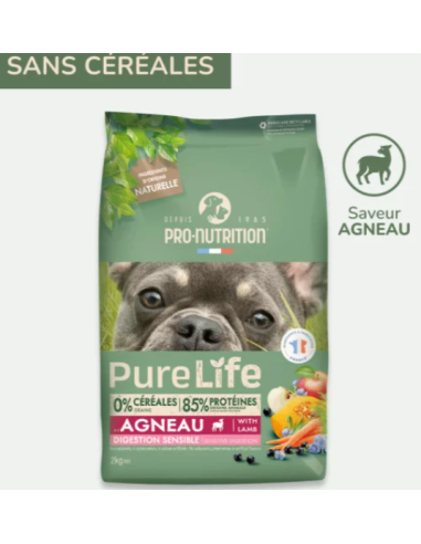 PURE LIFE CHIEN SENSIBLE A L 'AGNEAU 11KG